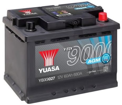 Yuasa 12v 60ah  agm start stop plus battery ybx9027 (0) YBX9027