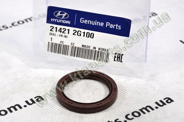 Сальник коленвала двигателя, передний 214212G100 HYUNDAI