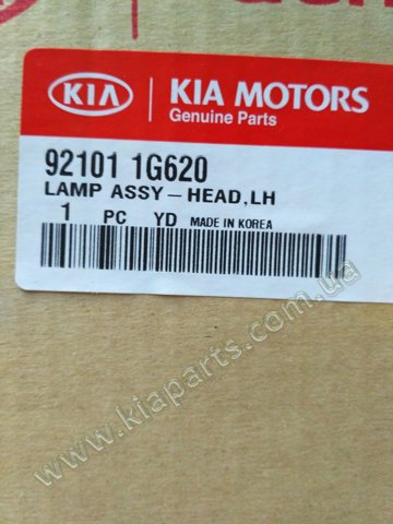 Фара левая передняя 921011G620 HYUNDAI