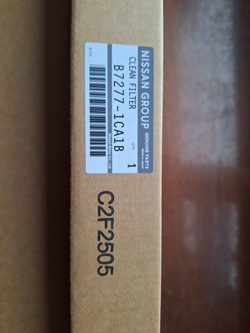 NISSAN B72771CA1B Фильтр салона в наличии Тернополь