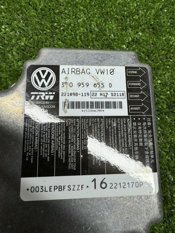 VAG 3T0959655D Модуль-процессор управления подушкой безопасности (ЭБУ AIRBAG) в наличии Хмельницкий