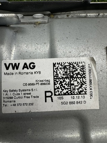 VAG 5G1880841C Подушка безопасности защиты коленей в наличии Полтава