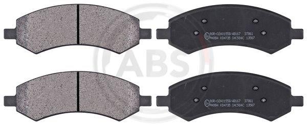 Колодки тормозные передние дисковые 37861 ABS