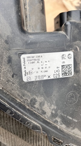 VAG 566941036A Правая фара в наличии Полтава