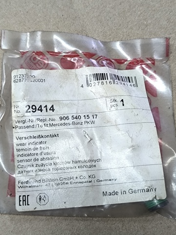 FEBI 29414 Датчик износа тормозных колодок передний в наличии Павлоград