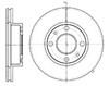 Диск тормозной передний 6116210 REMSA