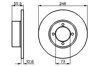 Передний тормозной диск 0986478082 BOSCH