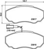 Колодки тормозные 8DB355010391 HELLA