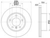 Передний тормозной диск 8DD355118031 HELLA