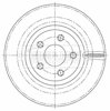 Тормоз дисковый передний BBD5465 BORG&BECK