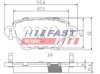 Комплект задних колодок FT29533 FAST