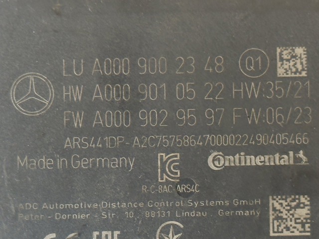 A0009002348 Радарный датчик дистанции купить Николаев
