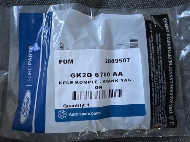 Сальник передний коленчатого вала 2089587 FORD