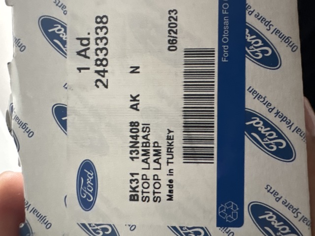 Фонарь сигнальный 2483338 FORD
