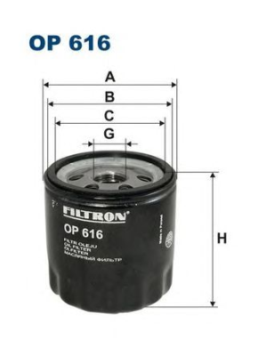 OP616 Фильтр масляный купить Ирпень