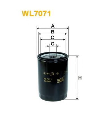 WIX WL7071 Масляный фильтр в наличии Черкассы
