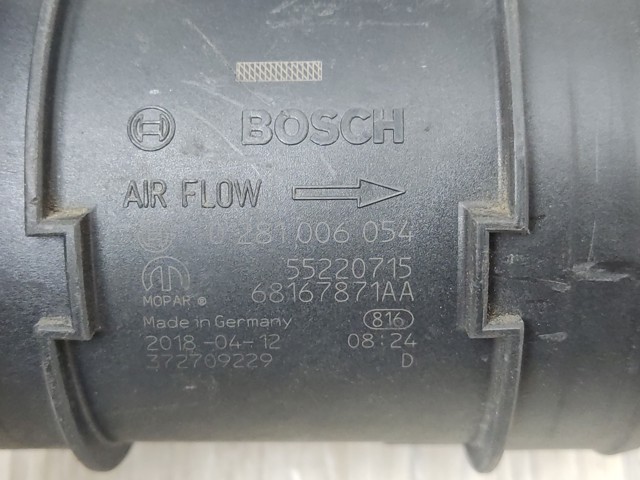 FIAT 0281006054 Датчик потока (расхода) воздуха, расходомер M.A.F. - (Mass Airflow) в наличии Тернополь