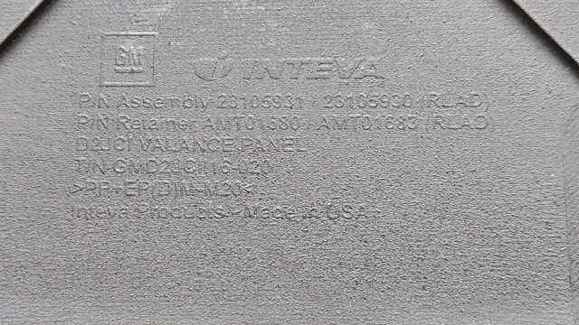 GM 23382535 Панель салона передняя "торпедо", верхняя часть в наличии Украина