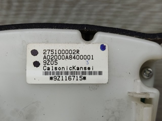 RENAULT 275100002R Блок управления режимами отопления/кондиционирования в наличии Черкассы