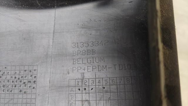 VOLVO 31353342 Заглушка (решетка) противотуманных фар бампера переднего правая в наличии Ровно
