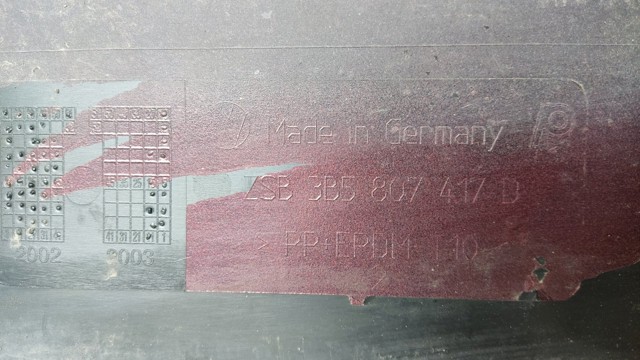 Задний бампер 3B5807417D VAG