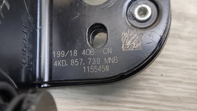 4KD857739MNB Рычаг (замок) фиксации ремня безопасности задний левый купить Ужгород