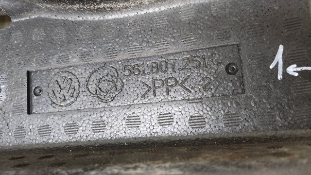 561807251C VAG Абсорбер (наполнитель) бампера заднего купить в Каменское