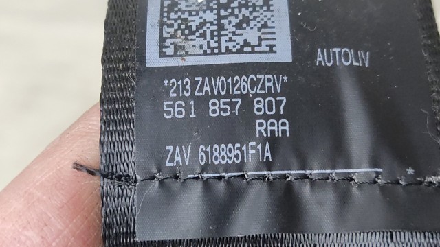 561857807RAA VAG Ремень безопасности задний центральный купить в Украина