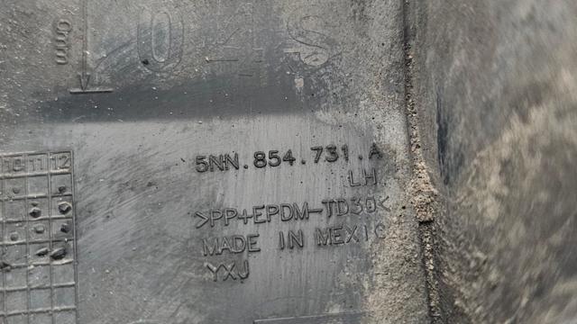5NN854731A Расширитель (накладка) арки переднего крыла левый купить Павлоград