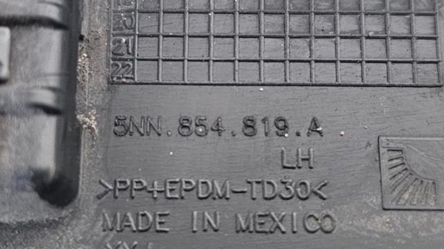 VAG 5NN854819A9B9 Расширитель (накладка) арки заднего крыла левый в наличии Одесса