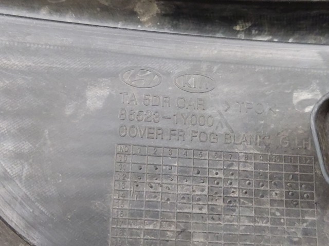 HYUNDAI 865231Y000 Заглушка (решетка) противотуманных фар бампера переднего левая в наличии Житомир
