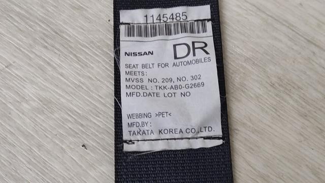 NISSAN 888449TA0A Ремень безопасности задний правый в наличии Сумы