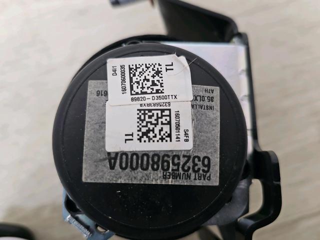 89820D3500TTX Ремень безопасности задний правый купить Хмельницкий