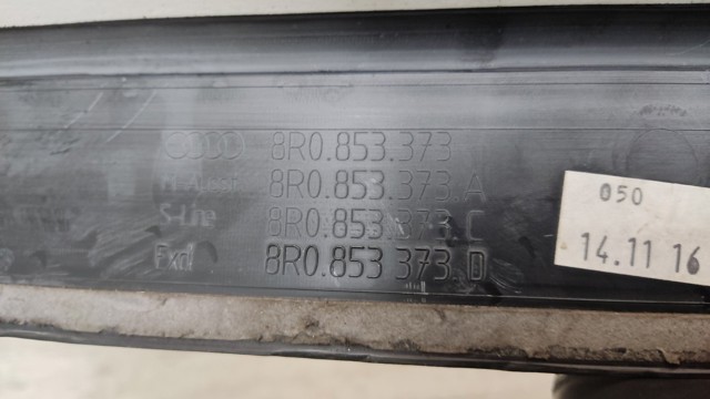 Облицовка порога внутренняя, передняя левая 8R0853373A01C VAG