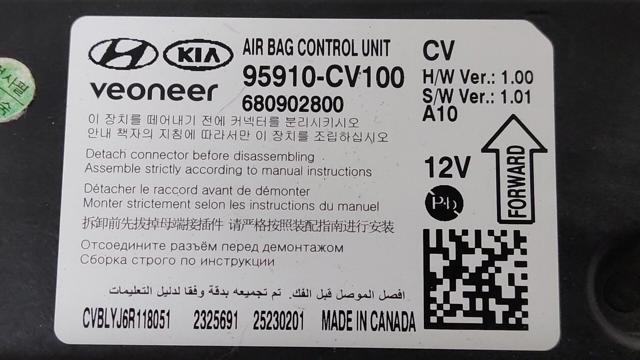 95910CV100 Модуль-процессор управления подушкой безопасности (ЭБУ AIRBAG) купить Запорожье