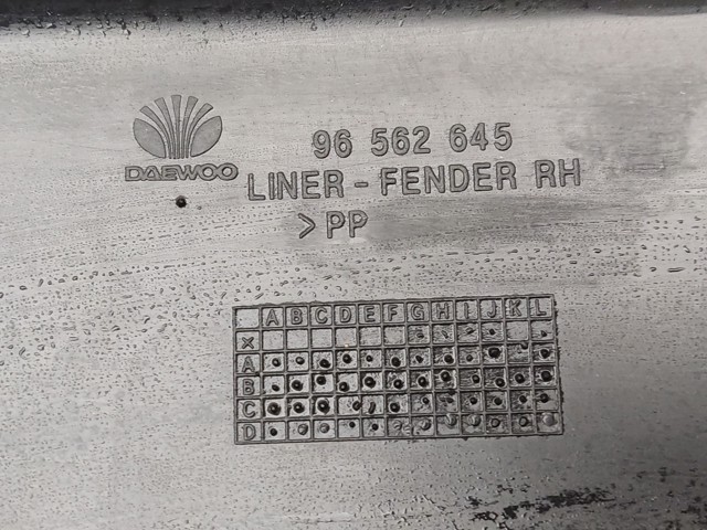 GM 96562645 Подкрылок передний правый в наличии Каменское