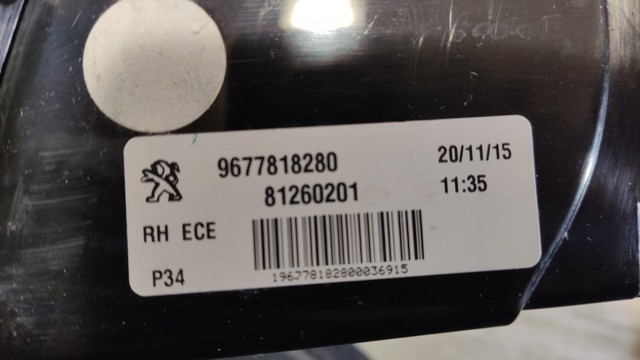 Стоп задний 9677818280 PEUGEOT