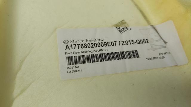 A17768020009E07 Покрытие напольное салона, переднее купить Каменское