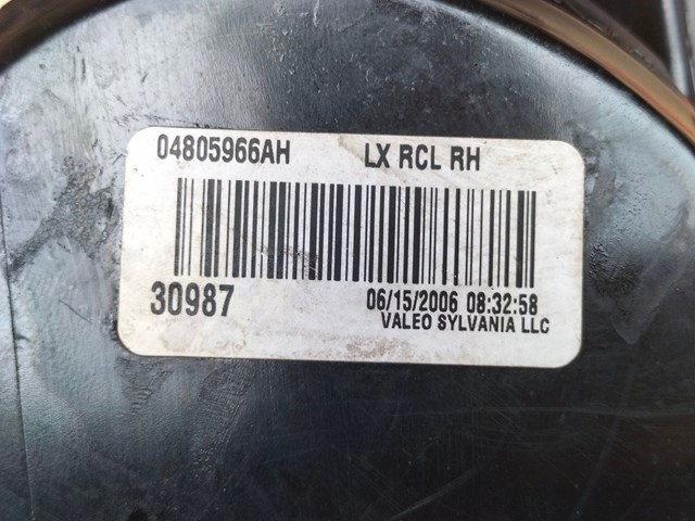 04805966AH CHRYSLER Фонарь задний правый купить в Кривой Рог