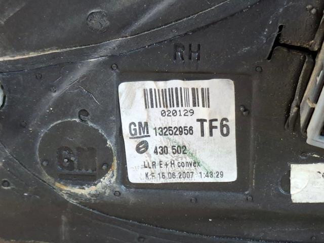 Зеркало заднего вида правое 13252956 GM