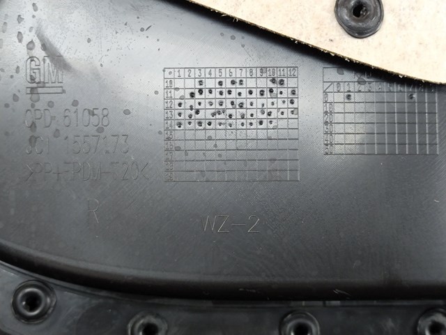 GM 13258680 Обшивка (облицовка) внутренняя двери задней правой в наличии Винница