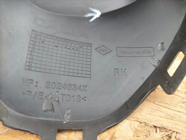 RENAULT 261A27239R Ободок (окантовка) фары противотуманной правой в наличии Запорожье