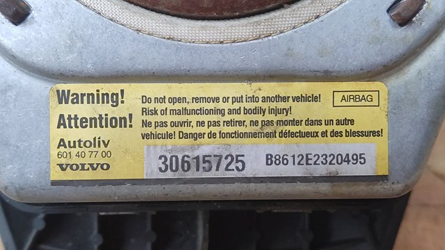 30615725 Подушка безопасности (AIRBAG) водительская купить Ужгород