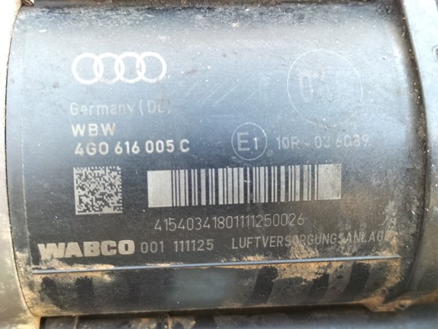 Audi a6 c7 2011-2018 a7 a8 компресор пневмопідвіски wabco 4g0616005c

внутрішній складський номер: ukow915

в гарному стані, з розборки

запчастина б/в оригінал в наявності

всі запчастини привезені з європи

відправляємо запчастини по україні 4G0616005C
