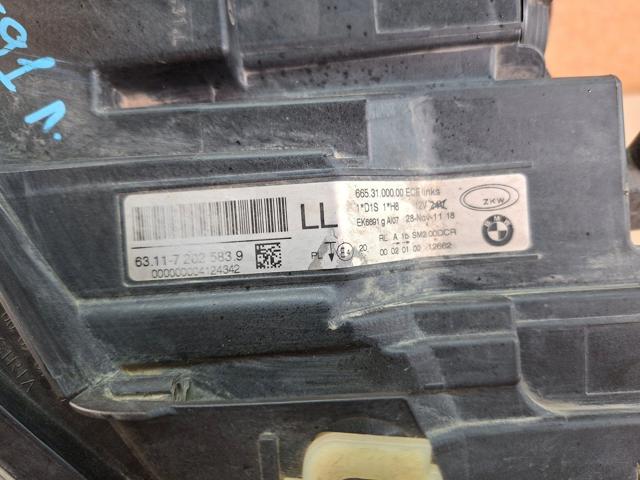 BMW 63117202583 Левая фара в наличии Ровно