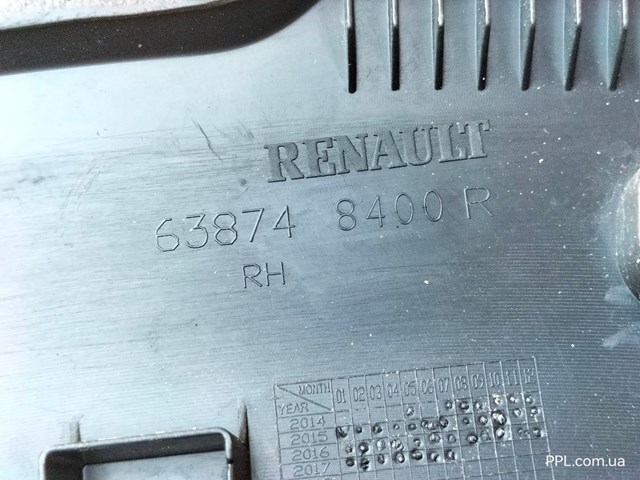 RENAULT 638748400R Расширитель (накладка) арки заднего крыла левый в наличии Запорожье