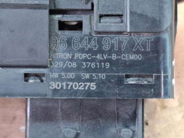 96644917XT PEUGEOT Кнопочный блок управления стеклоподъемником передний левый купить в Черновцы