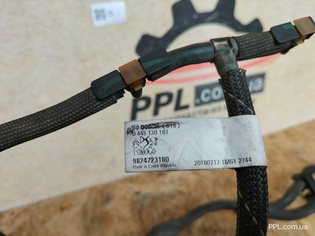 9824723180 PEUGEOT Трубка топливная, обратная от форсунок купить в Сумы