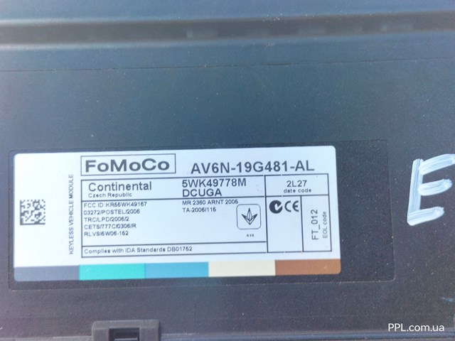 AV6N19G481AL купить Черновцы