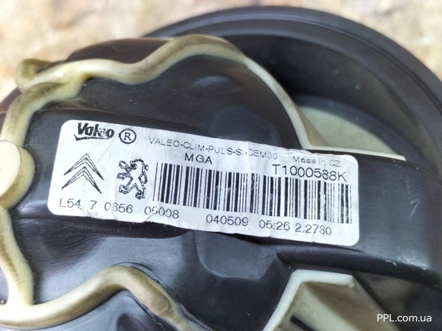 PEUGEOT T1000588K Вентилятор печки в наличии Павлоград